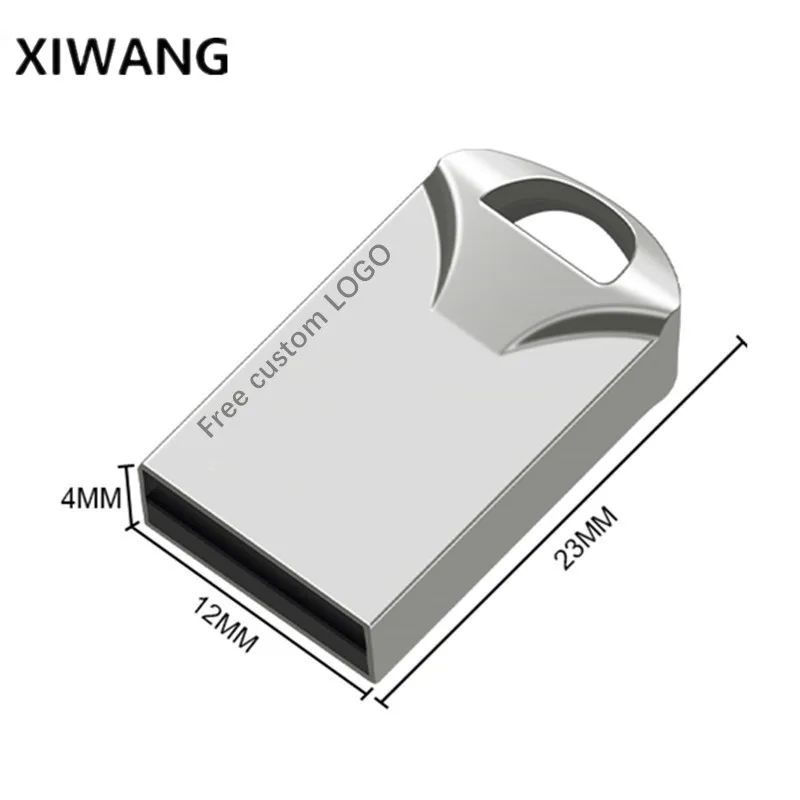 

super mini metal usb flash drive 64GB 32GB 16GB 8GB Pen drive 128GB memory stick Pendrive memoria usb u disk free custom LOGO
