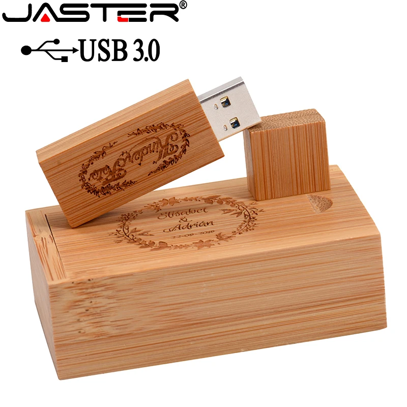 JASTER USB 3 0 деревянная коробка usb флэш-накопитель карта памяти Флешка 16 ГБ 32 64 Гб U