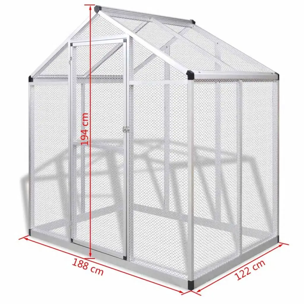 

Outdoor Aviary Aluminium 70.1"x48"x76.4"
