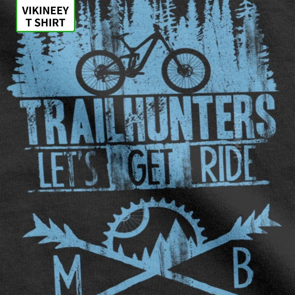 Trailhunters MTB футболки горный велосипед в винтажном стиле Футболка с коротким
