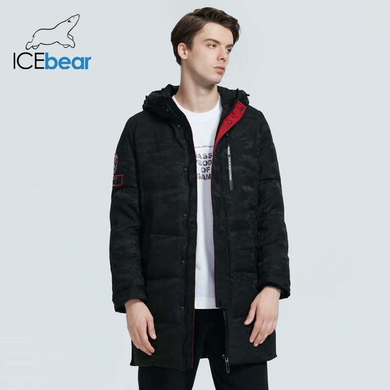 Icebear 2020 Новая зимняя мужская Одежда модное повседневное Мужское пальто теплый