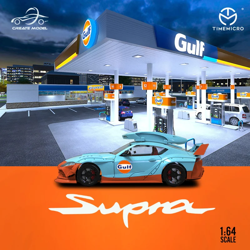 

TM Time Micro x CreateModel 1:64 Toyota Supra, модель автомобиля с литьем под давлением