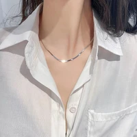 new arrival 30 silver plated trendy snake chain jewellery unisex snake necklace promotion gift no fade women men