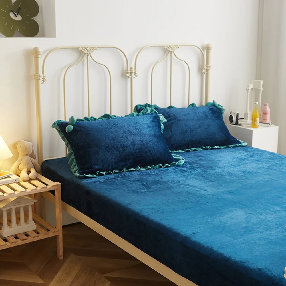 2021 Эластичная лента простыня с украшением в виде кристаллов бархат постельное