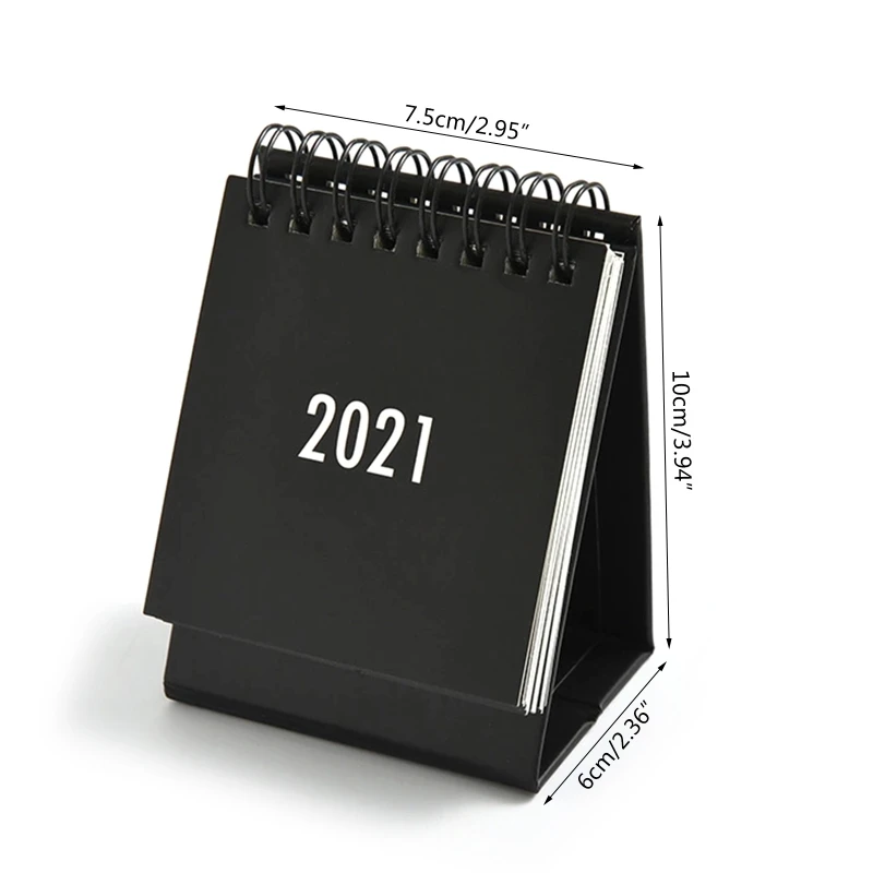 

2021 Simple Daily Practical Mini Desktop Calendars Office Home Planner Supplies