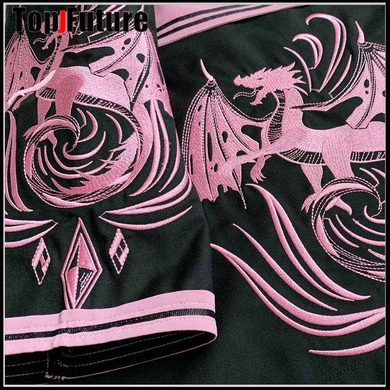 Дракон Охота вышивка дракон черный два плохой девушка Униформа колледж JK моряк