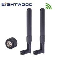 eightwood 4g lte dipole antenna wide band 700 2700mhz aerial with rp sma male for cpe router access point wireless rang extender