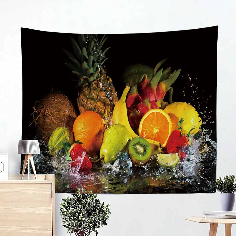 Красивые домашние фрукты декоративного искусства психоделический гобелен сцена
