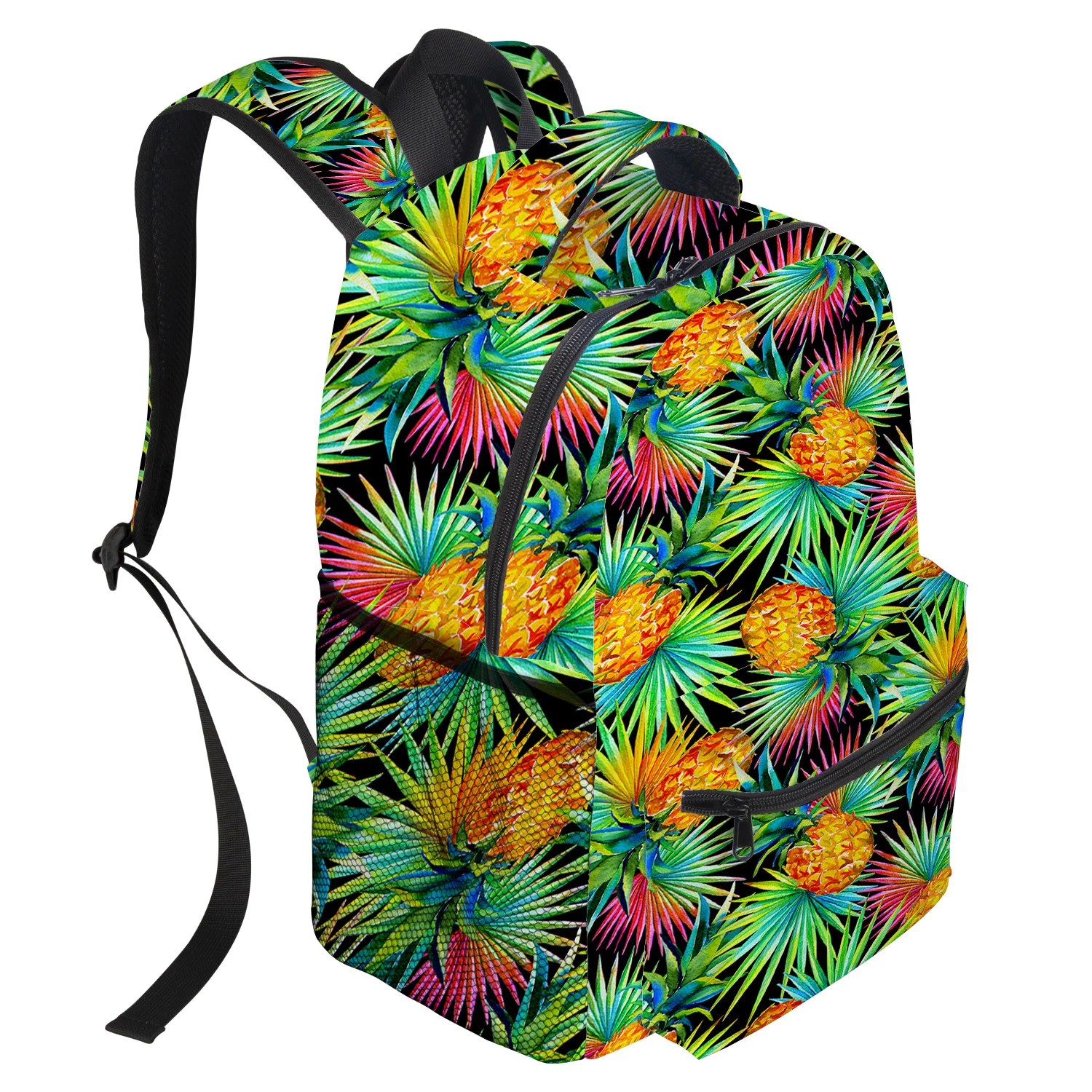 Рюкзак из плоды ананаса желтого цвета для студентов колледжа износостойкий