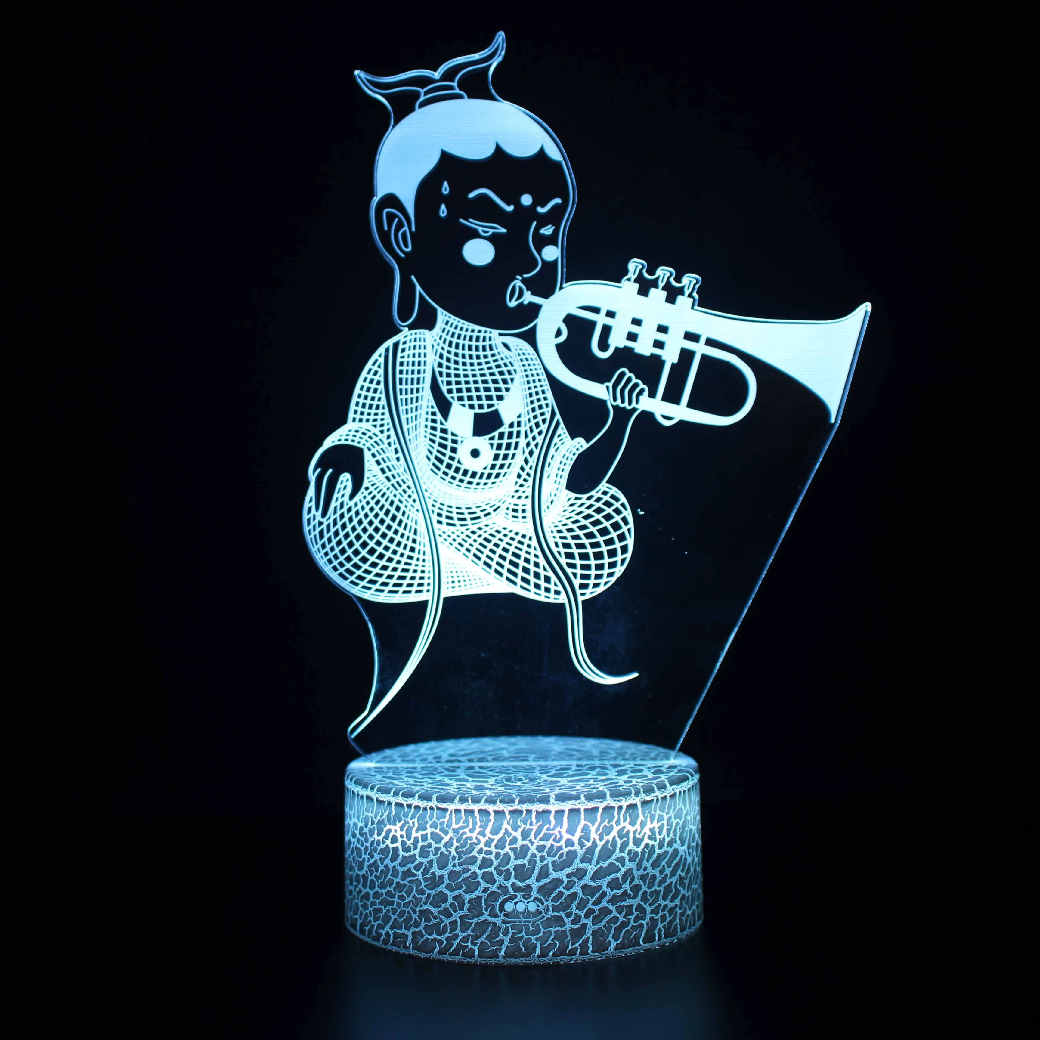 Ночники светодиодные новинка 3D лампа милая игрушка подарок 7 цветов абстрактная