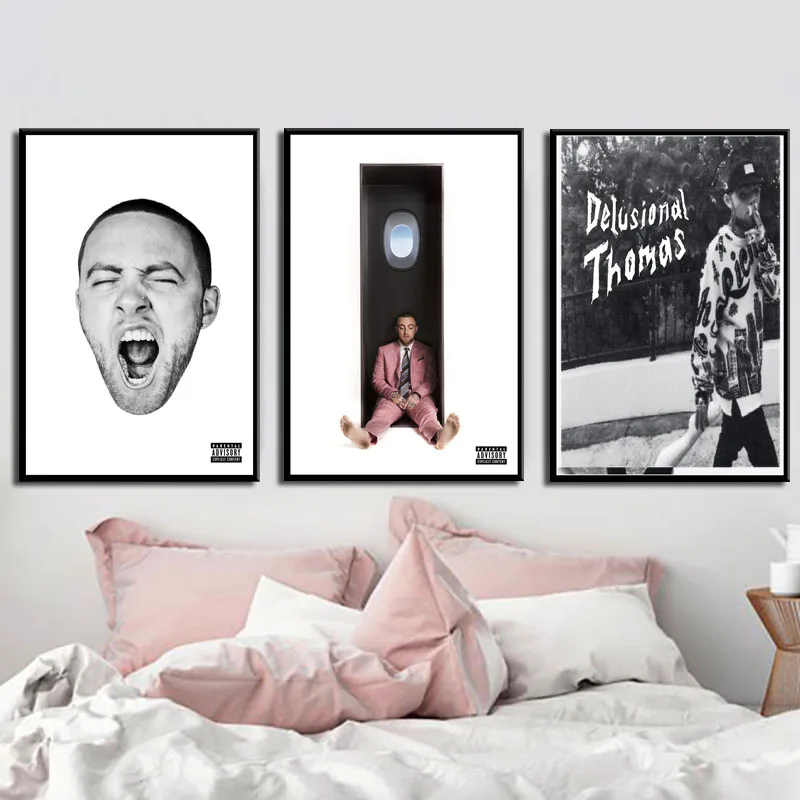 

Art Decor Mac Miller Hot Album Swimming Kids Music Cover Hip Hop Rap Wall Art Canvas Painting Silk Poster