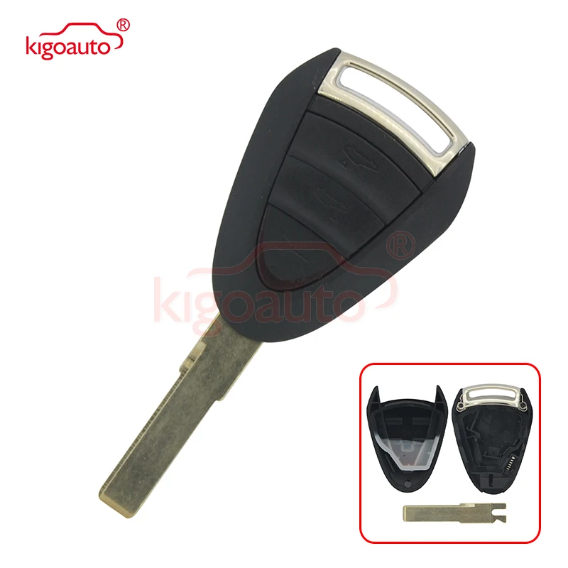 

Remote Car Key Case for Porsche 911 Cayman Boxster Cayenne 3 Button HU66 Key Profile kigoauto