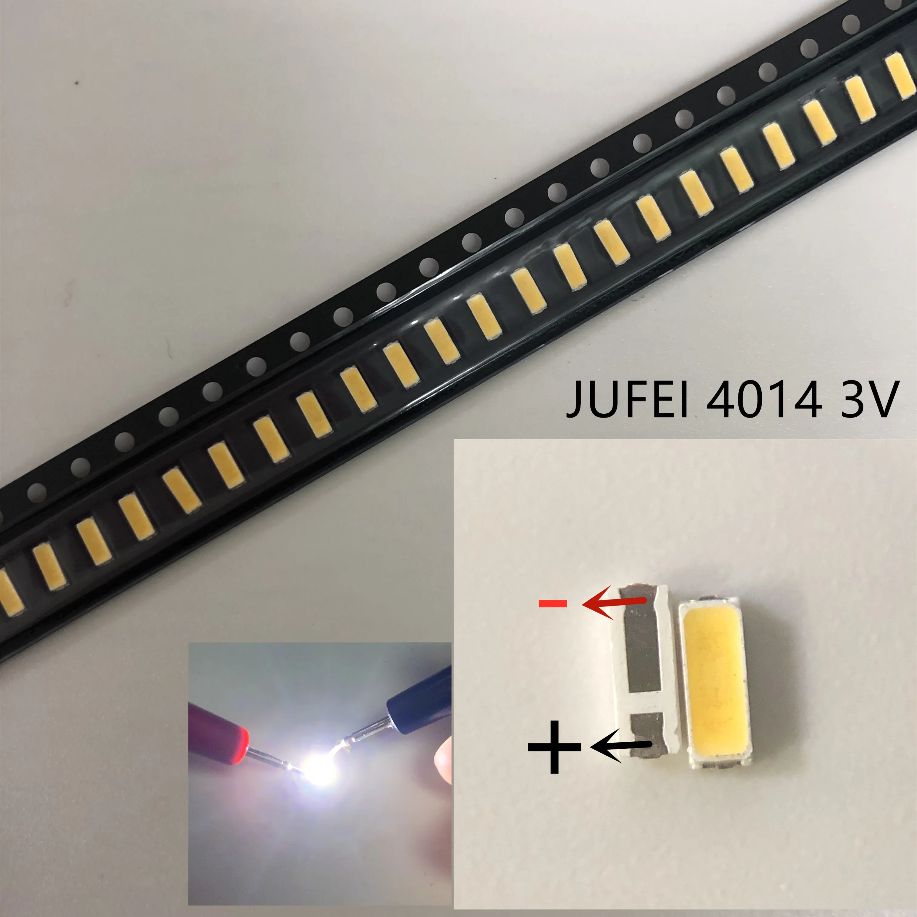 Светодиодный светильник JUFEI 500 шт. светодиодная подсветка 0 3 Вт в 4014 холодный