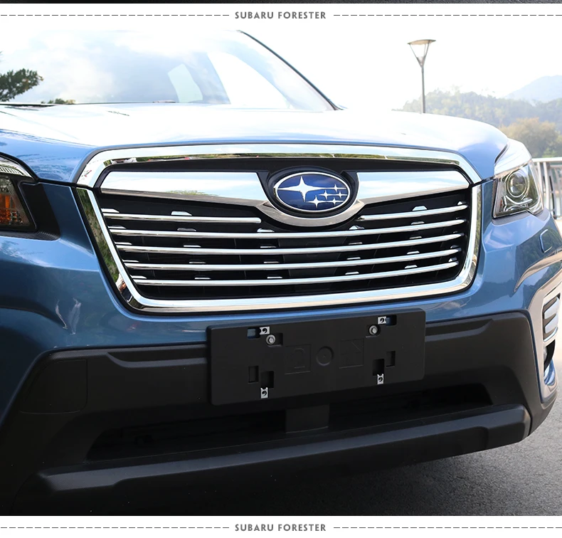 Car Accessories ABS Front Grill Grille Frame Cover Trim For Subaru Forester SK 2018 2019 6pcs/set | Автомобили и мотоциклы