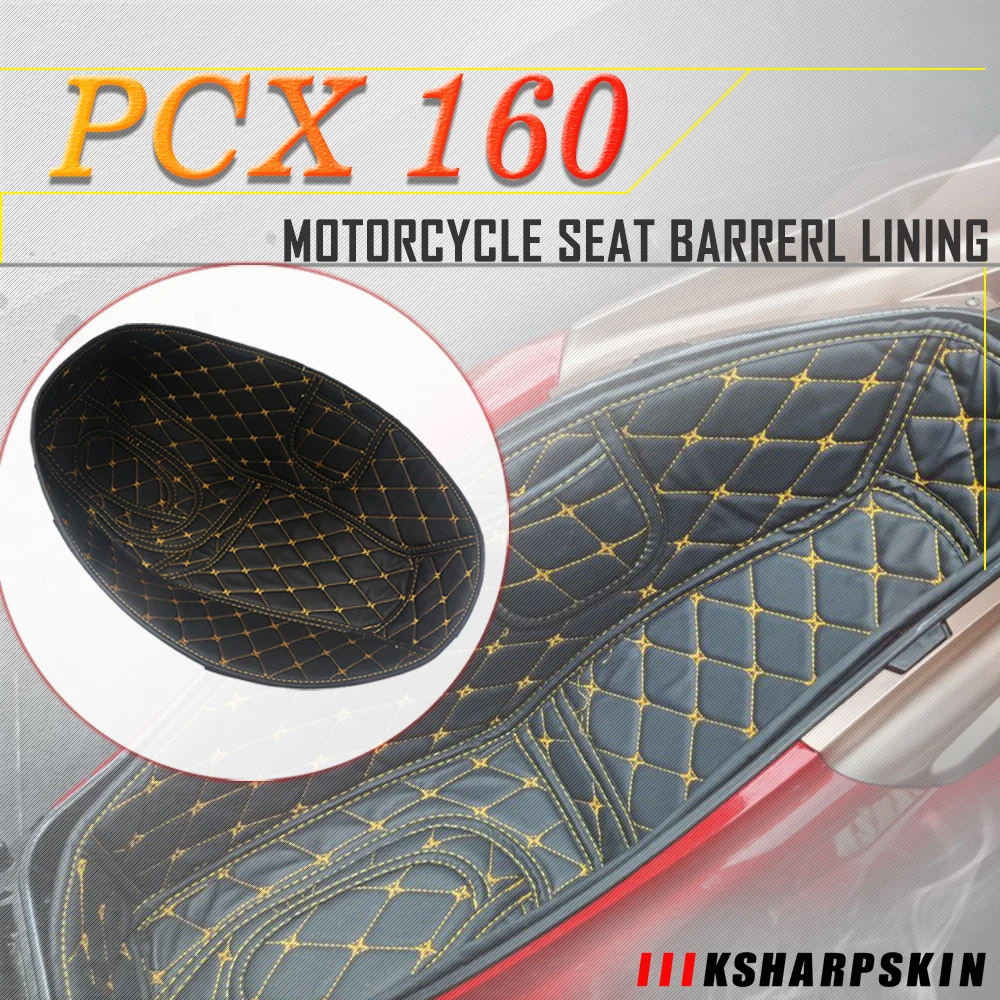 Motorcycle storage box leather accessories trunk lining Seat bucket protector for HONDA PCX 125 160 2021 PCX160 PCX125 PCX150