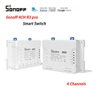 Умный переключатель Sonoff, 4 канала, 4 канала, Wi-Fi, R3, PROR3