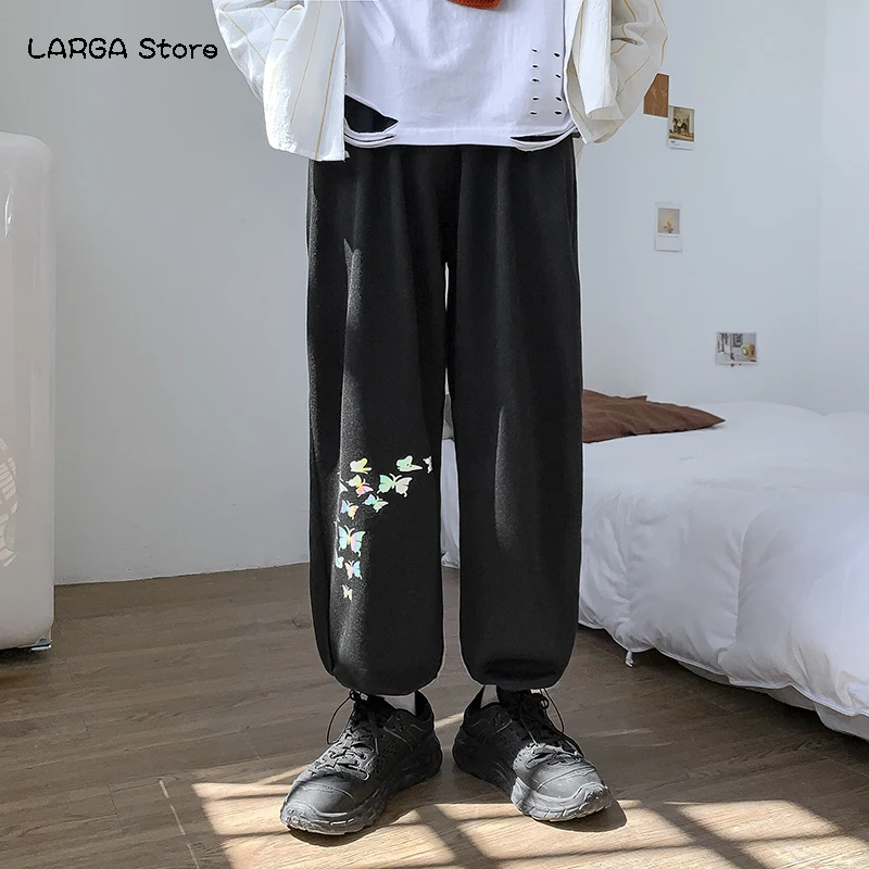 

Needles Sweatpants Men Women Jogger Side Webbing Striped Needles Trousers Butterfly Embroidery Fashion Pants 2021
