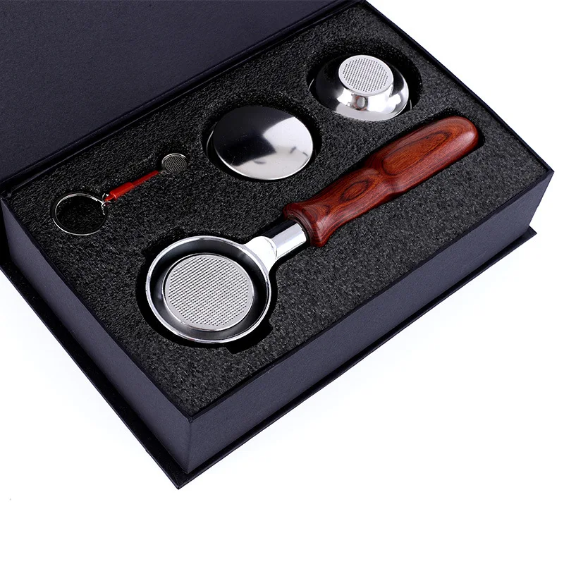 

58mm Bottomless Portafilter - E61 Espresso Professional Accessory, Stainless Steel Filter Basket