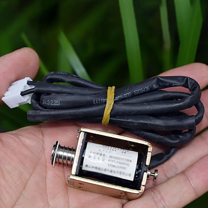 

Through-type Impact Electromagnet AC 220V 6MM stroke Push-pull Type GEL4 Solenoid Electromagnet DIY Hardware Magnetic Materials