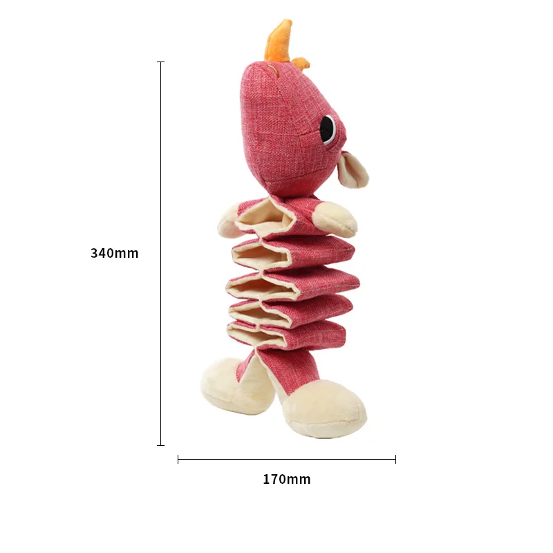 Red dog toy MySudui плюшевая собака скрипучий игрушки интерактивные игры плюшевый щенок собака игрушки с Пищалками молярная жевательные игрушки Высокое качество Kawaii Zabawki Dla для упаковки пищевых продуктов - Цвет: Red dog toy