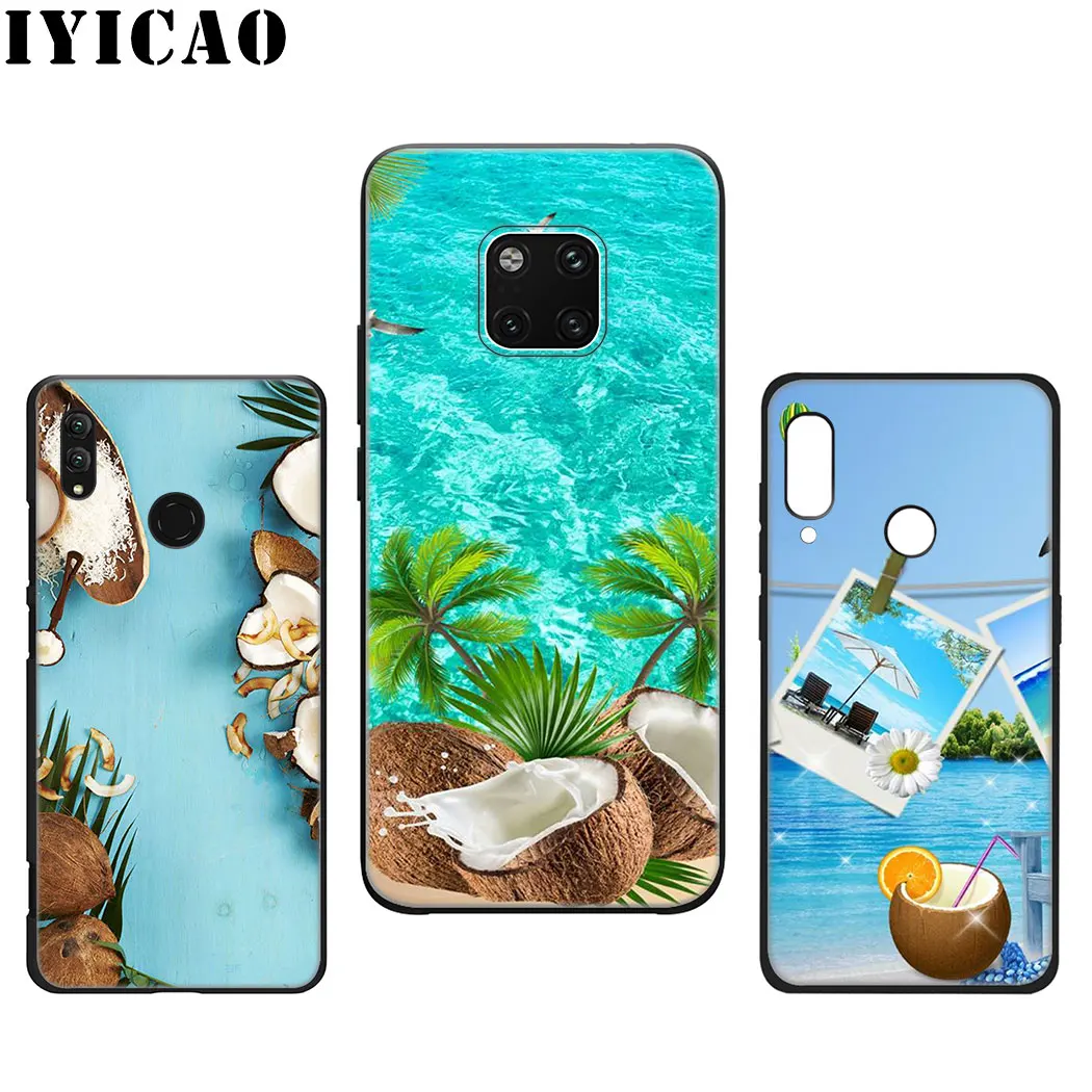Летний Мягкий силиконовый чехол для huawei mate 30 Pro Lite Y9 Prime P9 P8 |