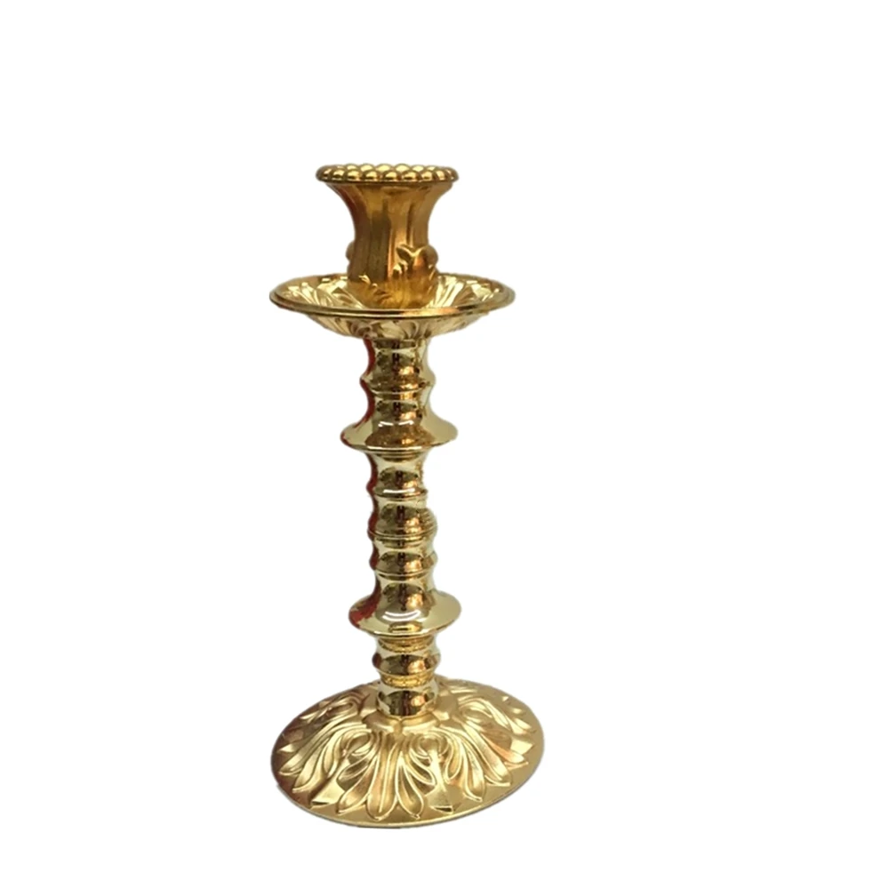 

Metal Candle Holder Gold Candle Stand Fashion Delicate Candelabra Wedding Exquisite Candlestick Table Home Decor