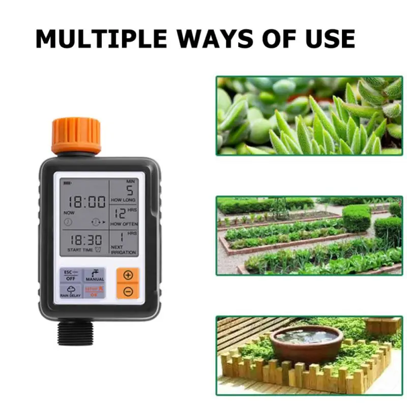 

Garden Watering Timer Fully Automatic Electronic Water Timer Home Programmable Hose Faucet Watering Timer Autoplay Irrigator