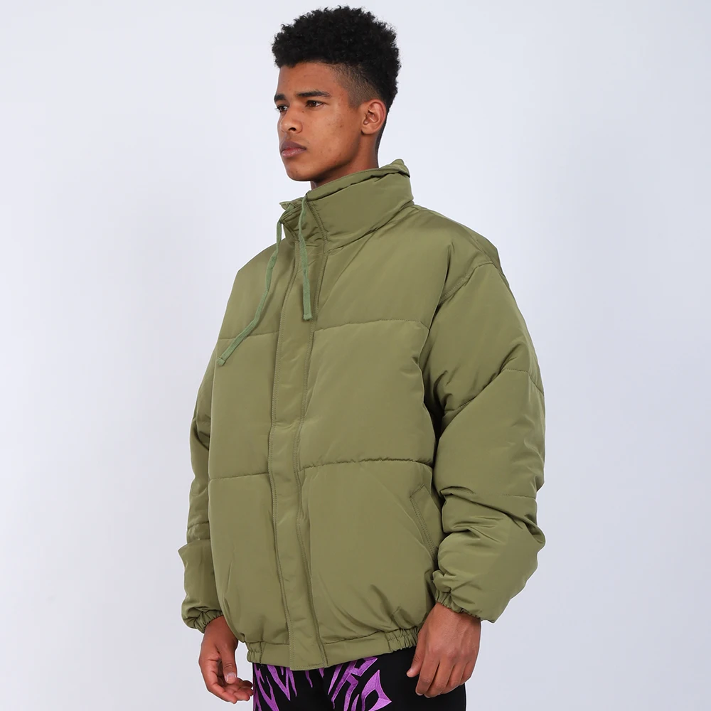 

NAGRI Men Down Jacket Bubble Coat Winter Jacket Solid Color Parkas Fashion Streetwear Hip Hop Warm Thick Jacket Male