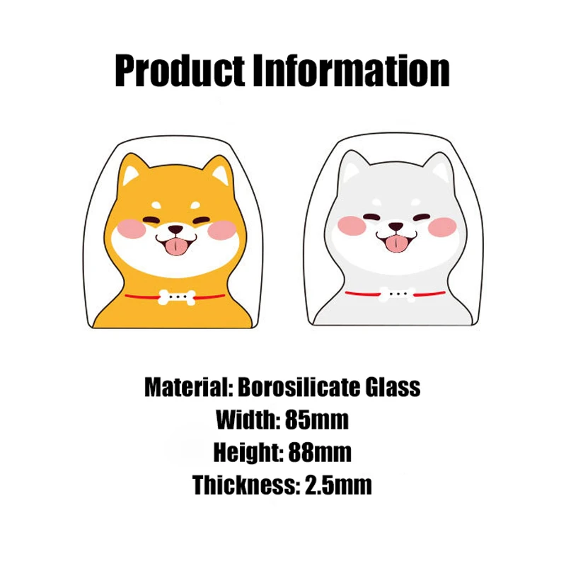 Кружка с двойными стенками Шиба теплоизоляционные кружки для очков милая чашка