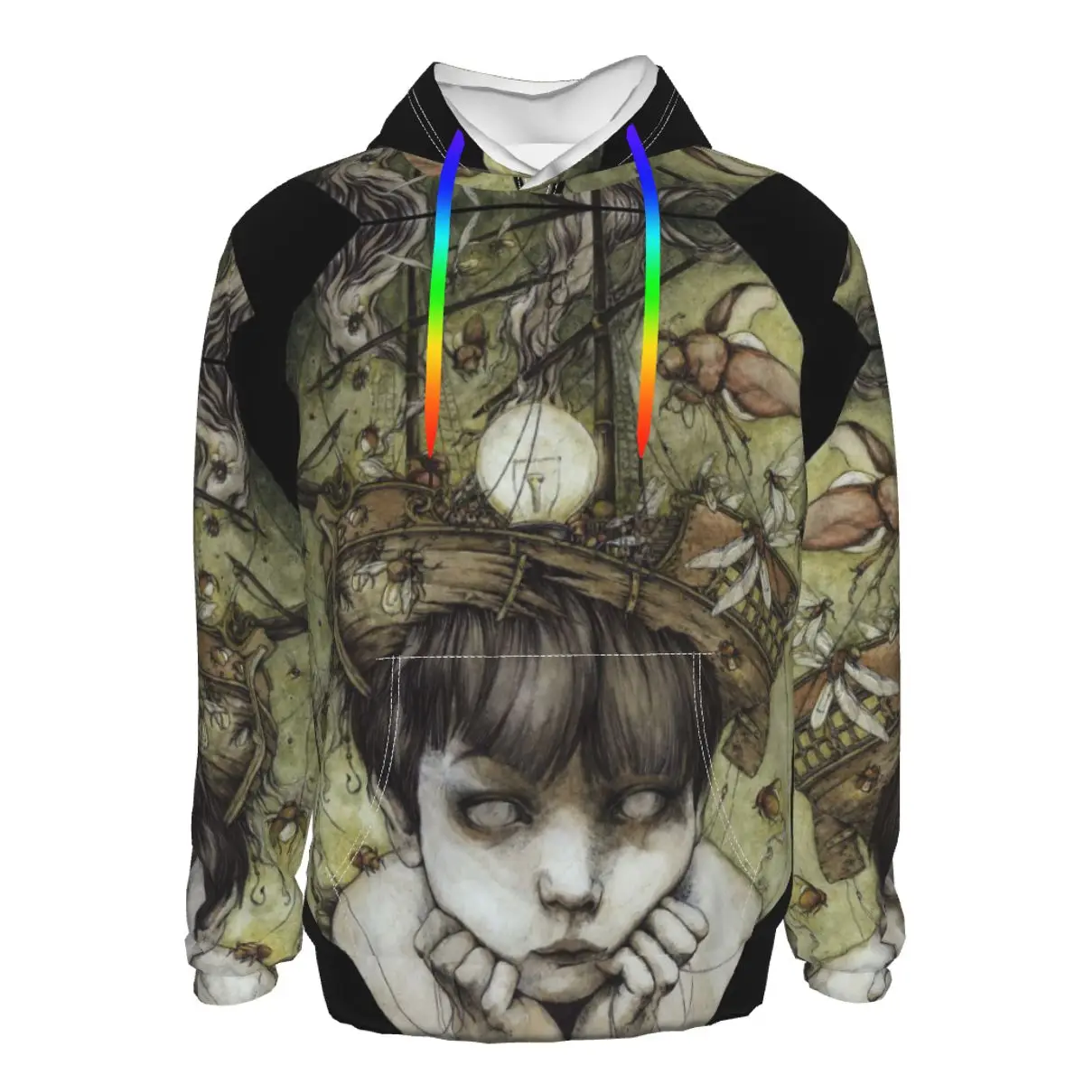 

Тонкие толстовки Crazy Art, милые толстовки унисекс в стиле Kpop Харадзюку, мужские повседневные толстовки с капюшоном и карманами, повседневные ...