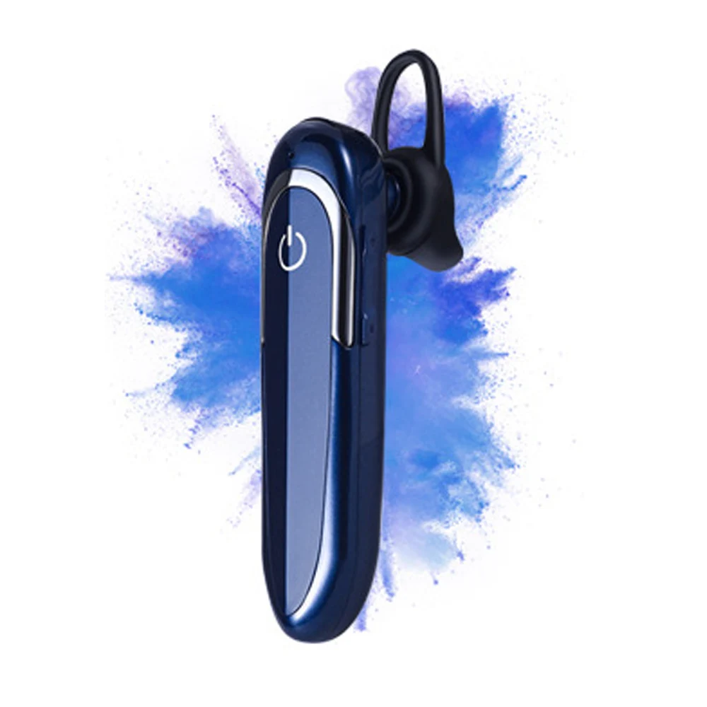 Bluetooth наушники с микрофоном 32 часа в режиме разговора беспроводная гарнитура Влагозащищенные спортивные музыкальные наушники длинные последние наушники - Цвет: Синий