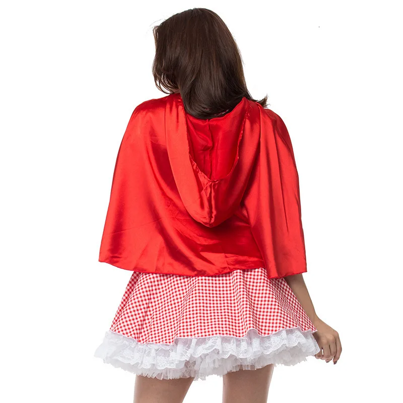 

Fashion Sexy Dress Plus Size S-6XL Costume Adult Little Red Riding Hood Costume Halloween Cosplay Costumes For Women