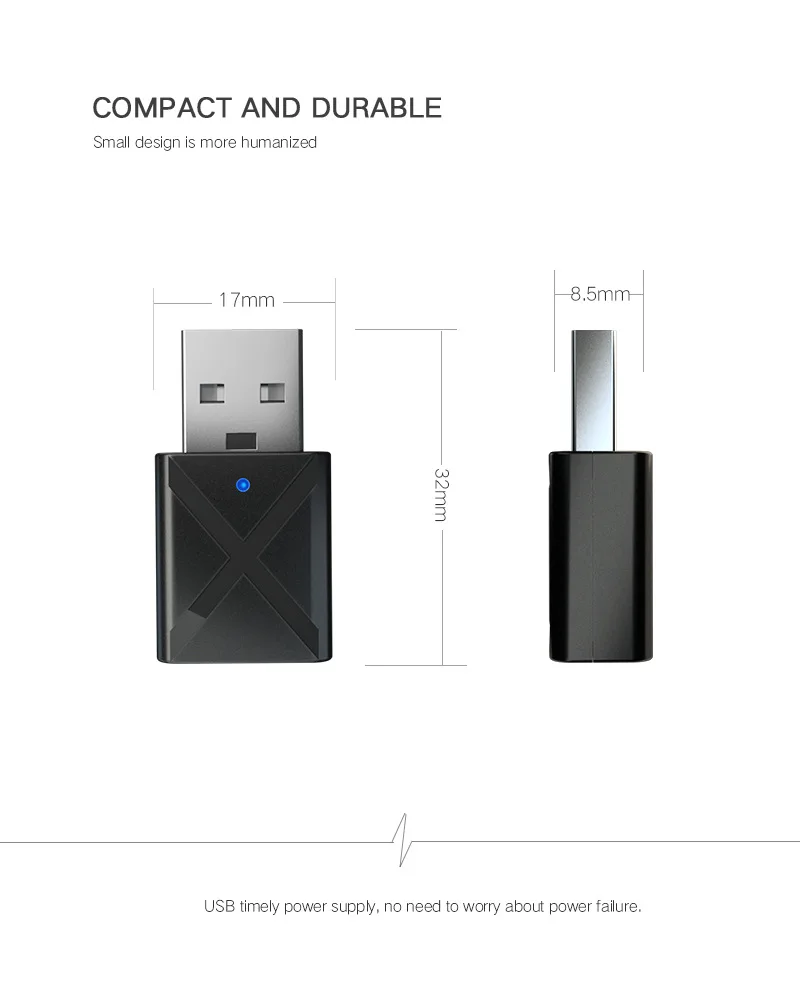 S6 Bluetooth 5.0 Аудио Приемник Передатчик Мини Стерео AUX RCA USB 3.5 мм Джек Для ТВ ПК Автомобильный Комплект Беспроводной Адаптер