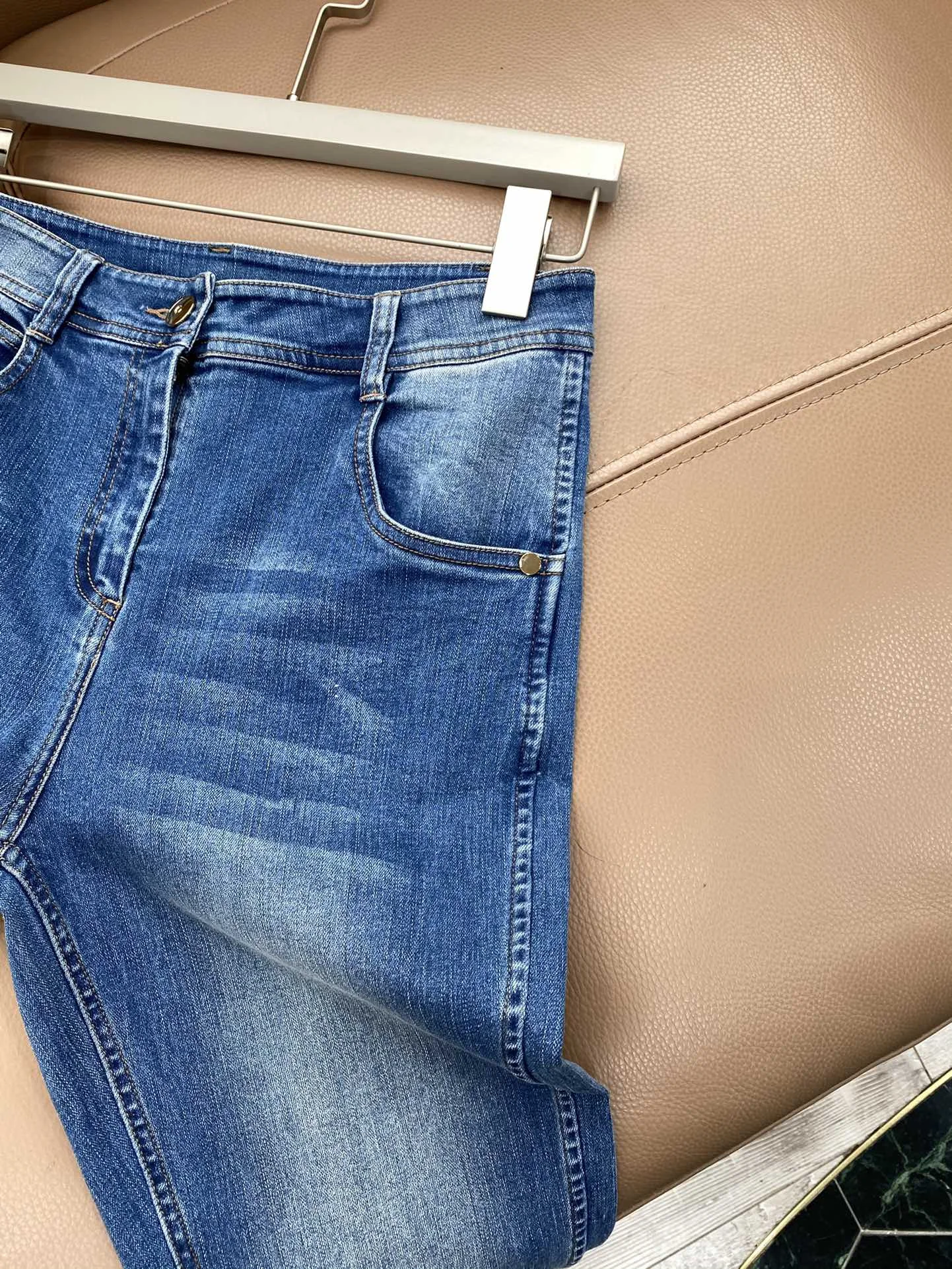 fashion women 2021 new loose-fitting straight-leg jeans 0325
