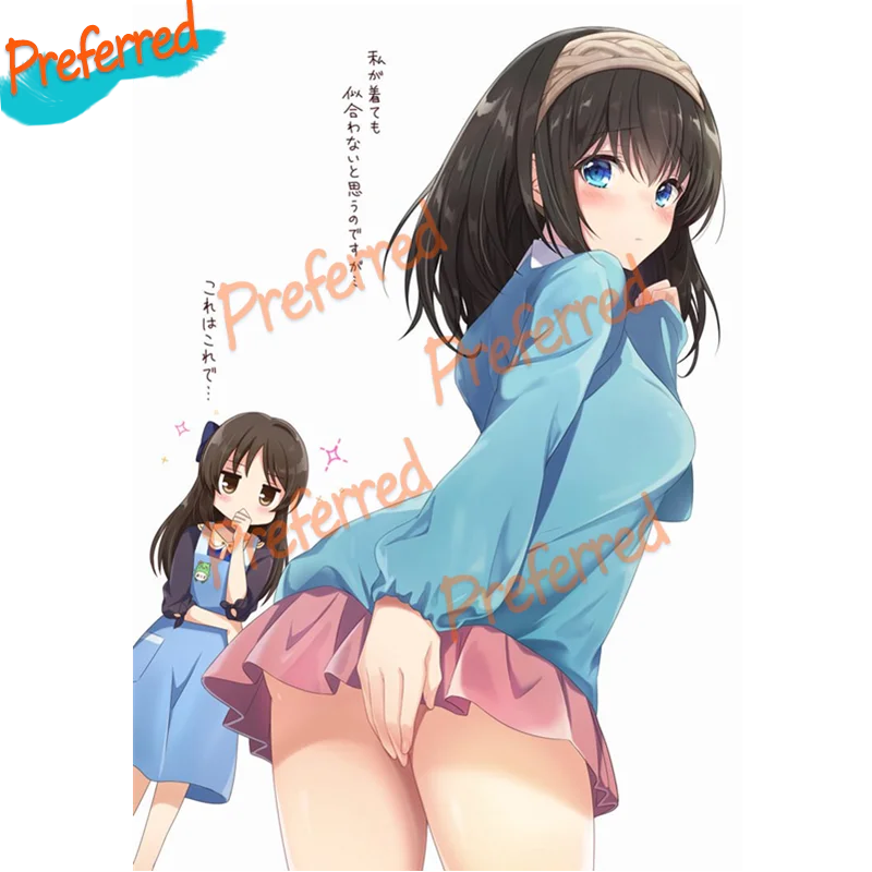 

Sagisawa Fumika Anime Exquisite Cute Girl Car Stickers Decal Anime Cute Car Accessories Decoration Pegatinas Para Coche