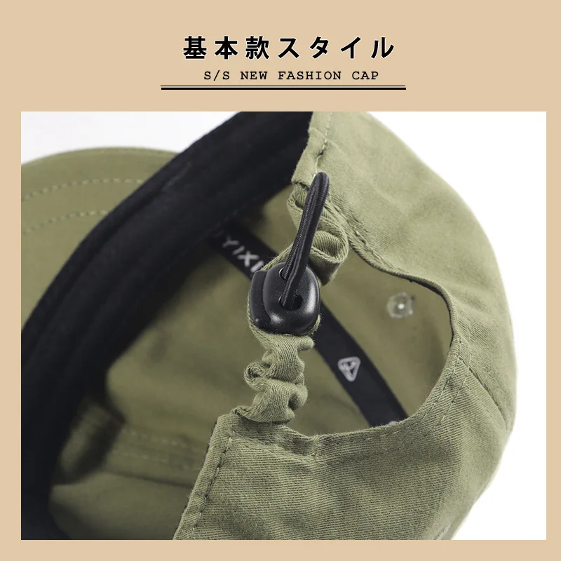 

Baseball Cap Restoring Ancient Ways Along The Letter Short Tongue Hat Adjustable Small Soft Top Summer Along The Cap
