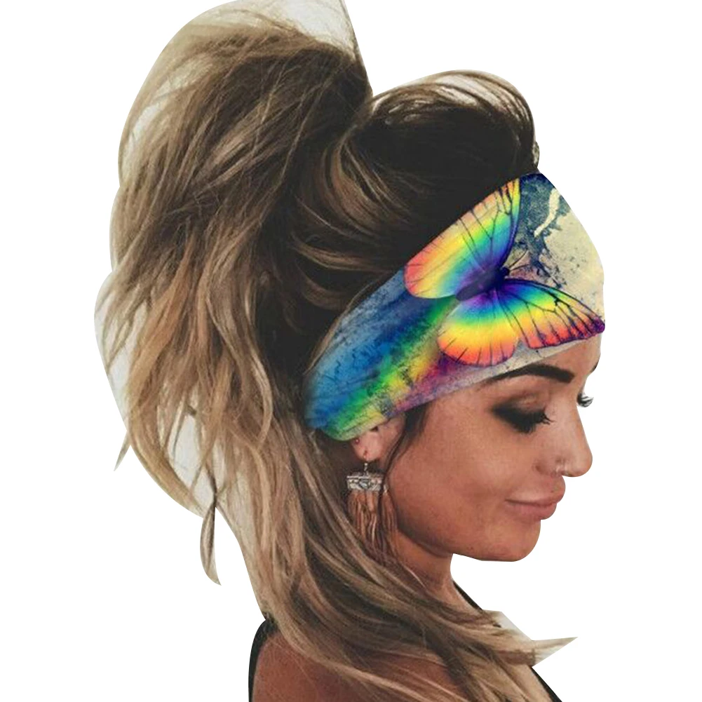 1 шт. Спортивная безопасная впитывающая повязка на голову унисекс красочная