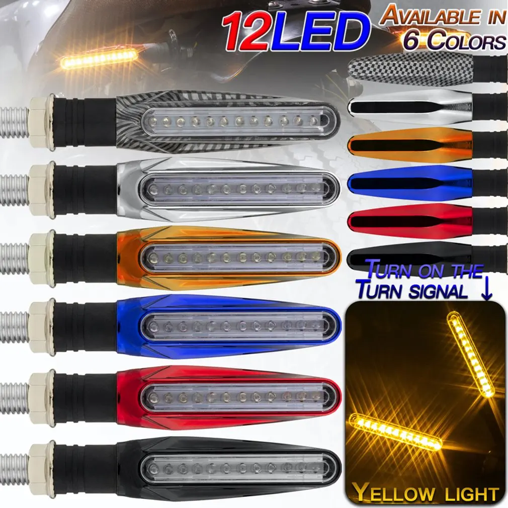 

New LED Turn Signals Indicator Light 2Pcs Motorcycle Flasher Motorcycle Turn Signals Light Motorcycle Light For Honda For Yamaha