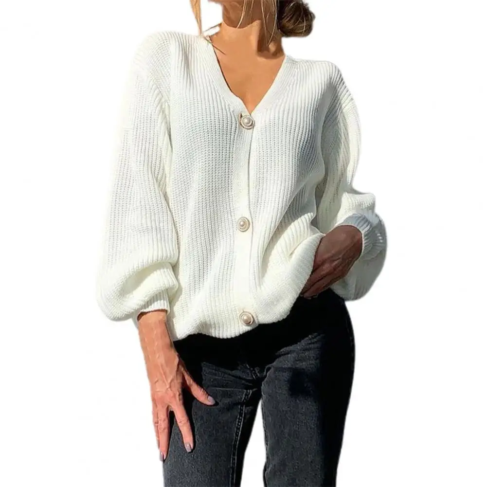 

Women's Sweater Oversized Solid Cardigan Loose Long Comfy Knitted Single-breasted Winter Coat for Outdoor Knitwear Clothing