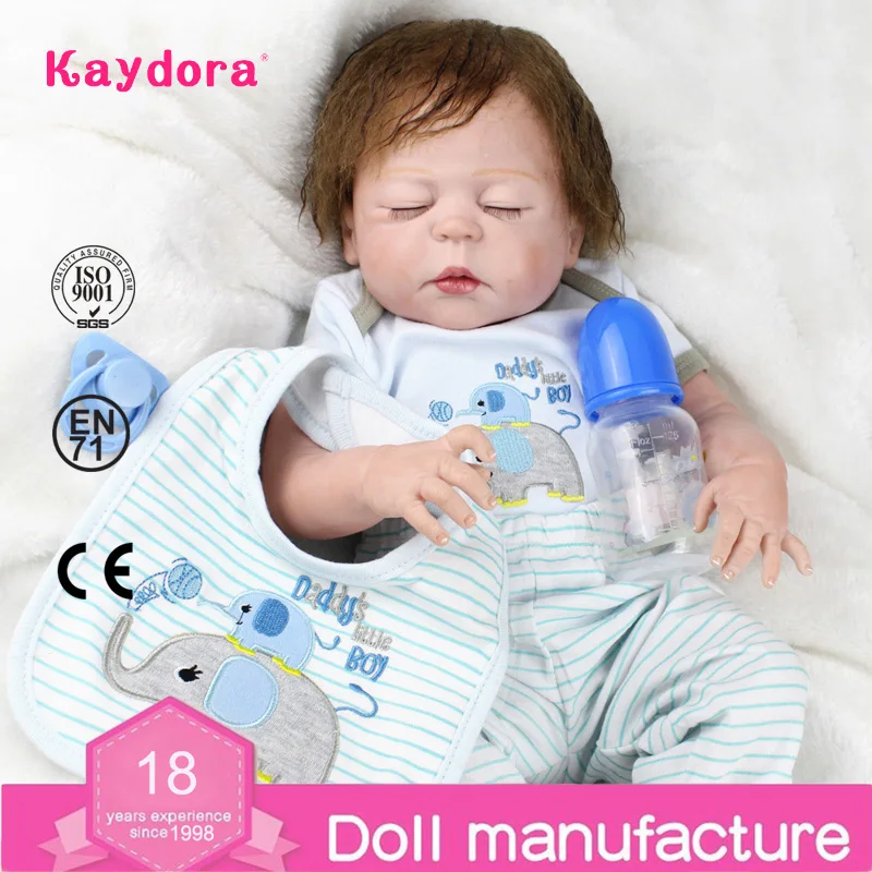 Kaydora 22 дюйма детские куклы Реборн реалистичные bebe Reborn силиконовые для маленьких