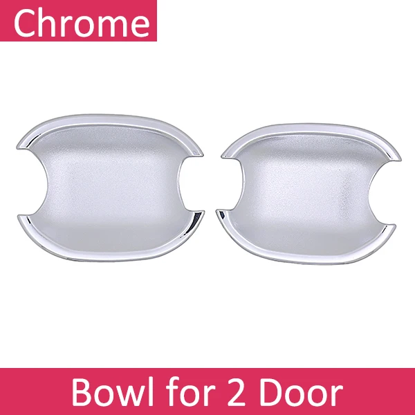 Bowl 2 Door Дверные ручки автомобильные аксессуары для peugeot 308 sw cc RCZ 2008~ 2013 T7 Хромированная ручка Крышка отделка набор наклейки для автомобиля 2012 2011 2010 2009 - Название цвета: Bowl 2 Door