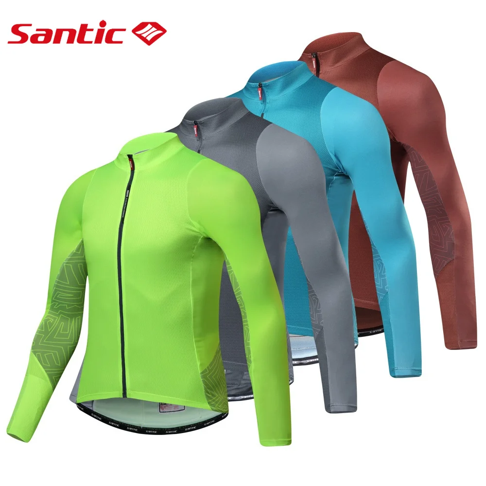 

Santic Cycling Jersey Men Summer Long Sleeves Fit Comfortable MTB Jerseys Cycling Jersey Asian Size Road Bike