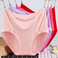 4xl super large size womens panties breathable modal panties womens hip up high waist abdomen womens solid color briefs