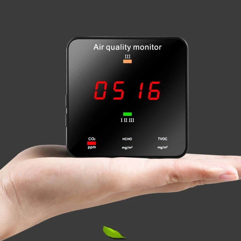 

CO2 Meter Carbon Dioxide Detector Air Quality Monitor HCHO TVOC CO2 AQI Tester