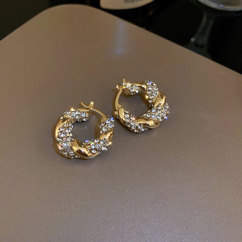 

Новые горячие продажи циркониевые серьги с кристаллами большие кольца металлические серьги для женщин подарок модные корейские свадебные ...