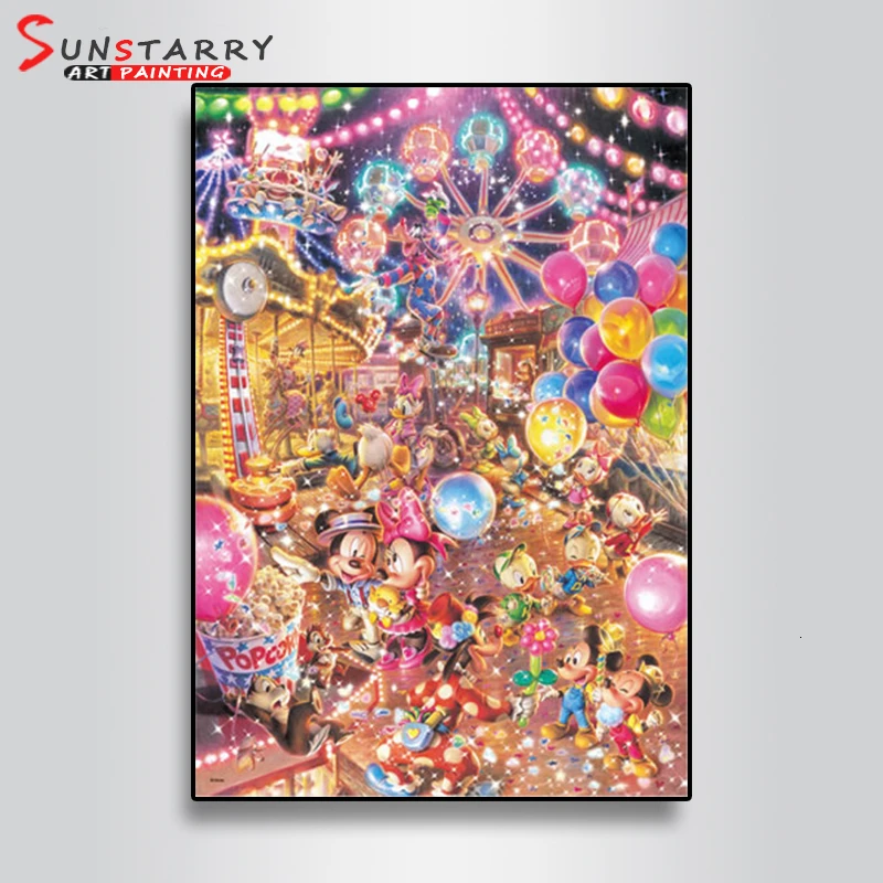 Sunstarry 5D DIY полный квадратный Алмазный рисунок с мышью узор круглая вышивка