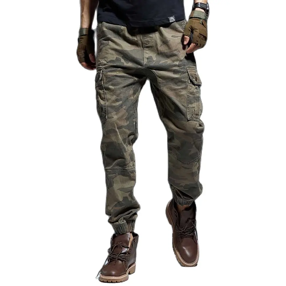 

Fashion Military Army Style Cargo Pants Men Casual Streetwear Harem Trousers Camouflage Tactical Joggers Density Cotton Clothes