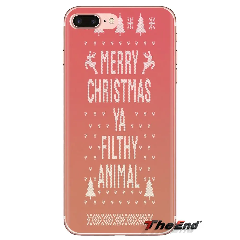 Merry Christmas Ya Filthy Animal Art For iPod Touch Apple iPhone 4 4S 5 5S SE 5C 6 6S 7 8 X XR XS Plus MAX Cell Phone Case Cover |