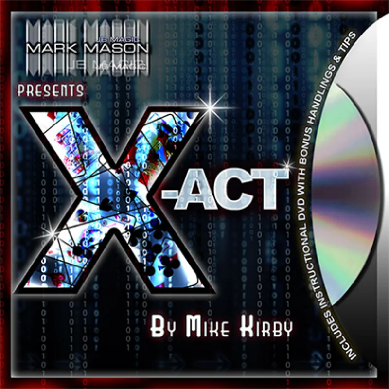 X-Act (Gimmicks) By Mike Kir,Card Magic Trick,Card Magic and Trick Decks Close Up Performer Close Up Performer Magic Props