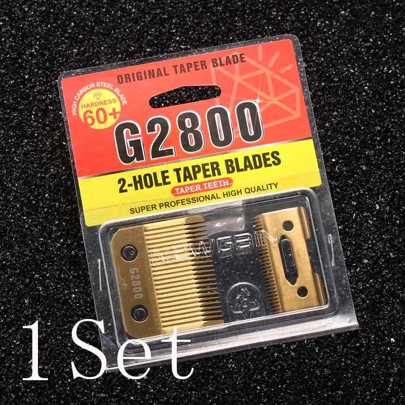G2800 1 set WMARK лезвия профессиональная аккумуляторная машинка для стрижки волос лезвие Высококачественная карбоновая сталь машинка для стрижки аксессуары золотистого цвета для выбора Золотой винты - Цвет: G2800 1 set